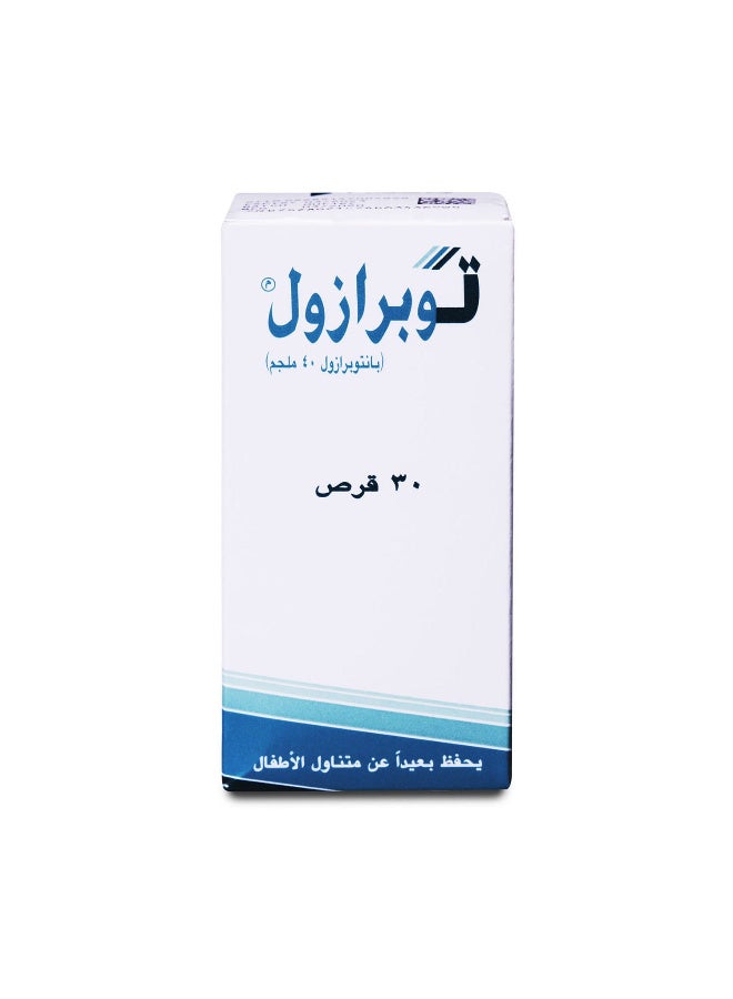 Toprazole 40 mg Pantoprazole Tablets 30 Count - Image 1